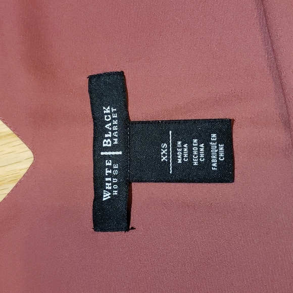 WHBM Convertible Layered Blouse Camisole in Cinnamon / Tank / Shell; Size XXS - Picture 10 of 16